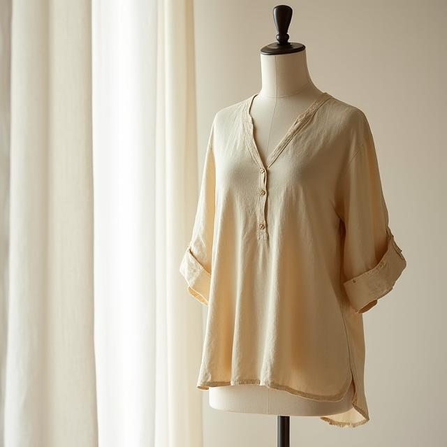 Blusa de linho sustentável Portugal